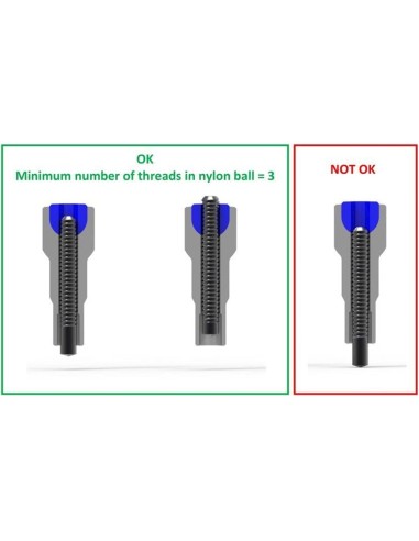 Alp spaaknippel sp14 15mm zelfborgend ABS nikkel (144 stuks