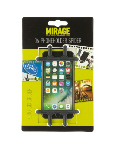 Mirage telefoonhouder Zero-Six Spider siliconen zwart