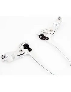 Saccon remgreep set L14 V-brake/rollerbrake satin silver