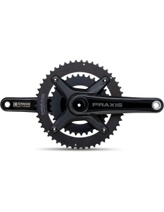 Alpina crankstel 33t 114 mat zwart met disc