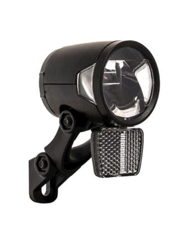 Herrmans koplamp H-Black MR8 aan/uit dynamo