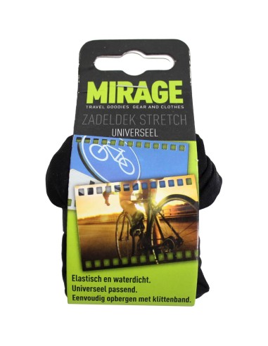 Mirage zadeldek universeel stretch nylon zwart