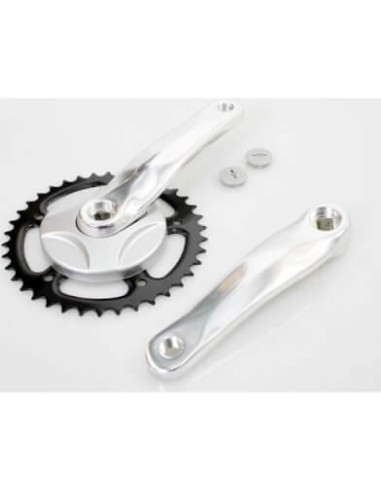 Crankstel 38t 152 m disc alu zilver