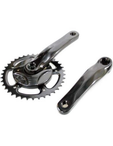 Crankstel 38t 152 m disc alu zwart