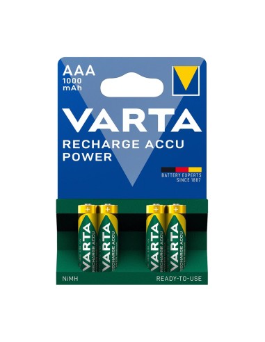 Varta batterij R03 AAA oplaadbaar 1000mAh krt (4)