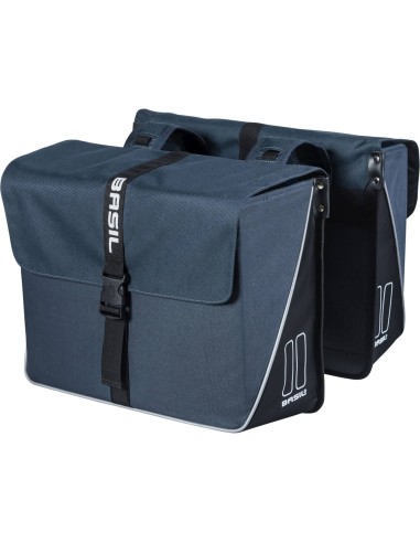 Basil fietstas dubbel Forte blue black 35L