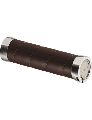 Brooks handvatten Slender Leather grips 100/130mm a brown