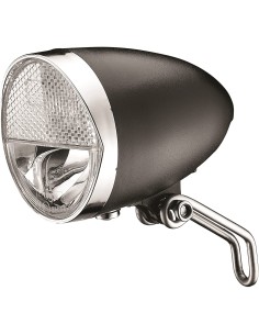 Axa koplamp 606 15 lux dynamo Auto dark chrome