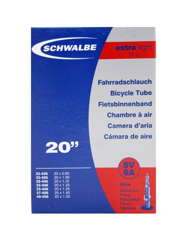 Schwalbe bnb SV6A Extra Light 20 x 0.90 - 1.50 fv 40mm