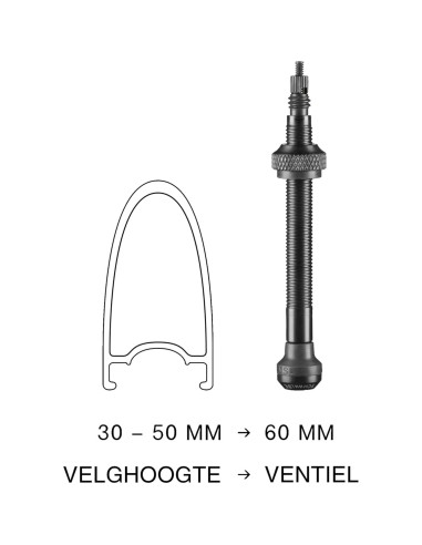 Schwalbe ventiel tubeless 60 mm set 2 stuks