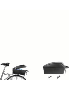 Basil fietskrat L black 40L recycled