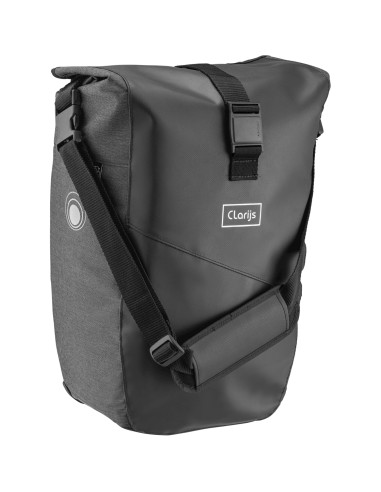 Clarijs fietstas solobag 24L zwart-grijs