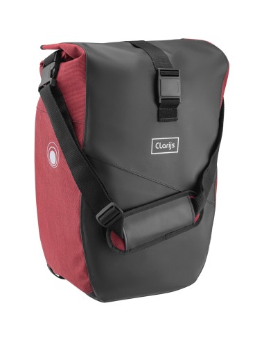 Clarijs fietstas solobag 24L zwart-rood