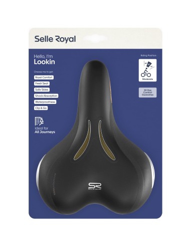 Selle Royal zadel Look In Moderate 5235 zwart