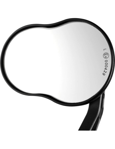 Ergotec spiegel M-99 aluminium E-nummer zwart zand