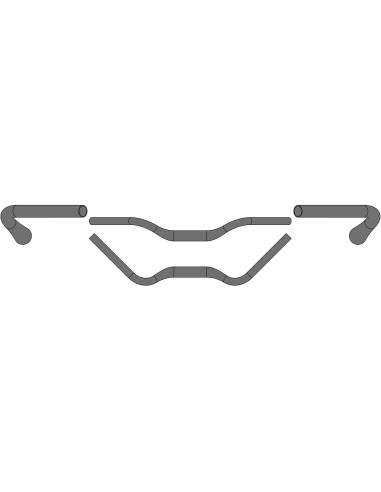 Ergotec stuurbocht Stuttgarter 31.8 zwart zand