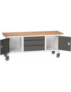 Bott Cubio systeemwerkbank 200cm 7 lades en 1 kast