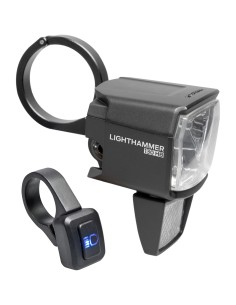 Axa koplamp 606 15 lux dynamo Steady Auto dark chrome