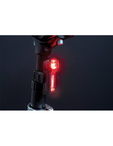 Trelock achterlicht LS 740 I-GO vector remlicht usb zadelpe