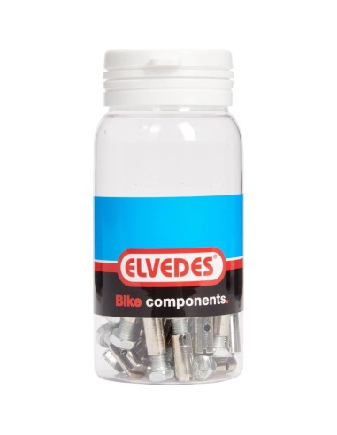 Elvedes schroefnippels 6×14mm messing (50)