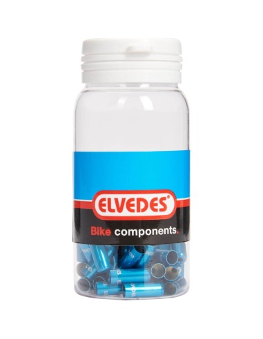 Elvedes gesealede ferrules 5,0mm blauw (50)