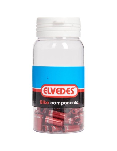 Elvedes gesealede ferrules 5,0mm rood (50)