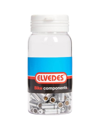 Elvedes gesealede ferrules 4,3mm zilver (50)