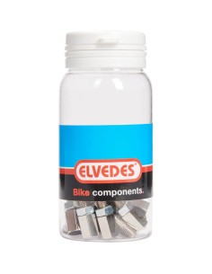 Elvedes gesealede ferrules 5,0mm zwart (50)