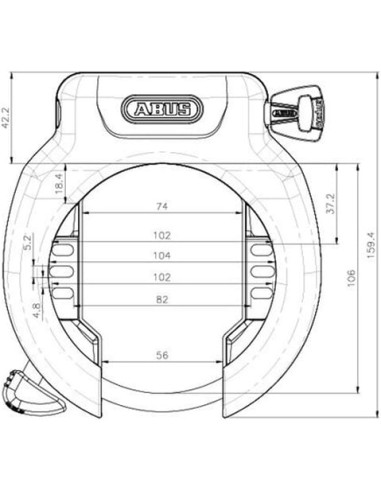 Abus ringslot Pro Amparo 4750SL ART 2