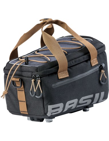 Basil dragertas Miles trunkbag grijs/zwart MIK 7L