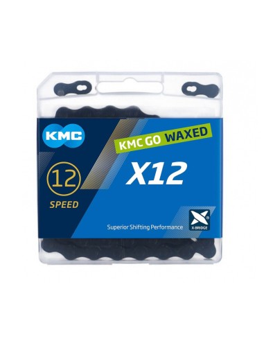 KMC ketting X12 black tech 126s waxed