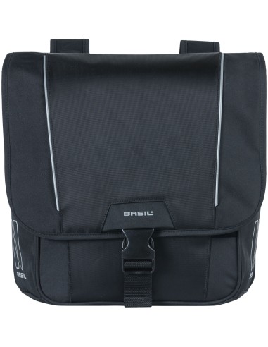 Basil fietstas dubbel Sport Design zwart 32L