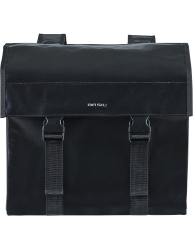 Basil fietstas dubbel Urban load zwart 48-53L