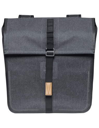 Basil fietstas dubbel Urban dry charcoal melee 50L